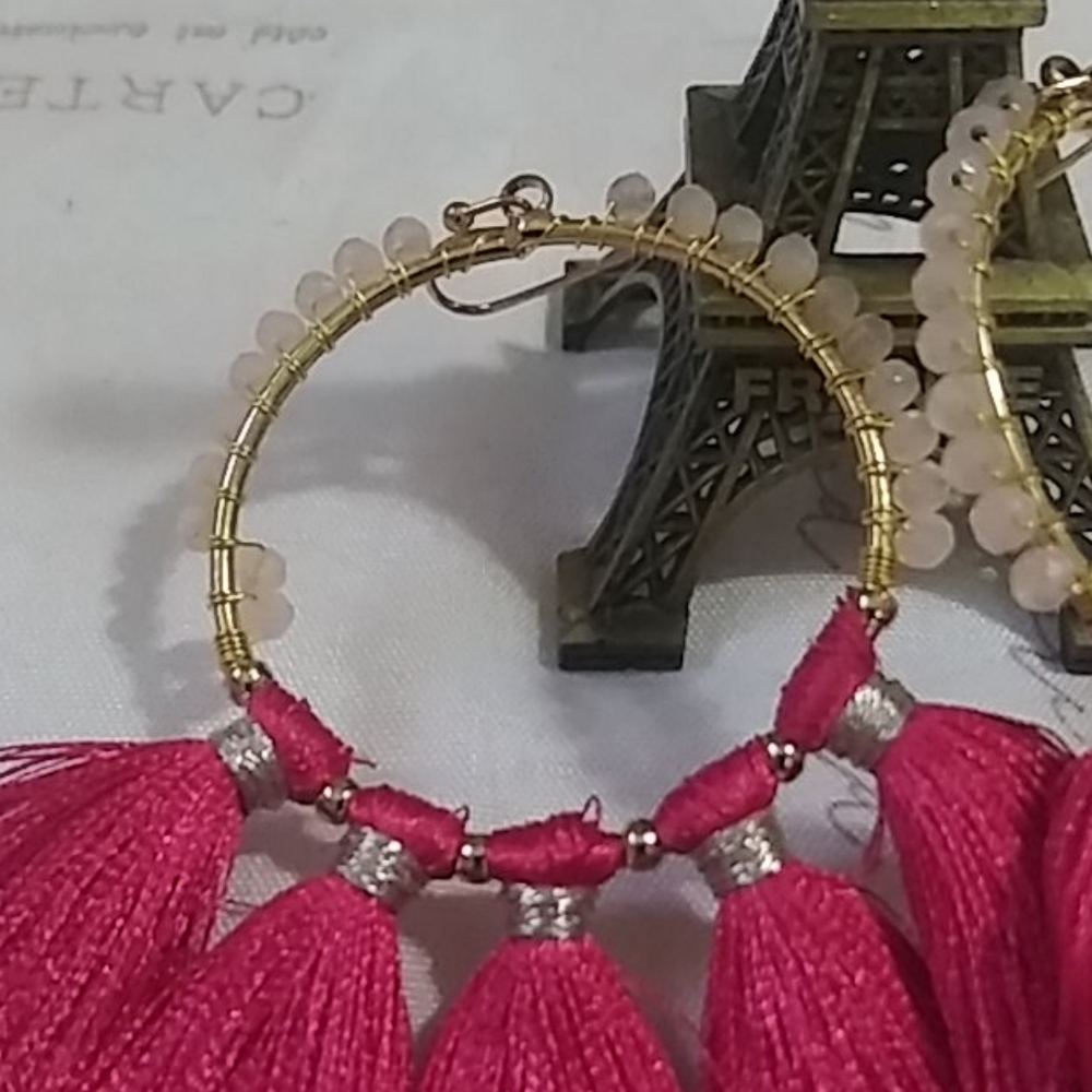 Express trendy pink earrings.. - Picture 5 of 12